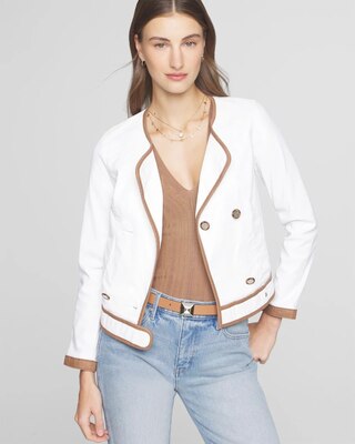 Coated denim jacket womens new arrivals